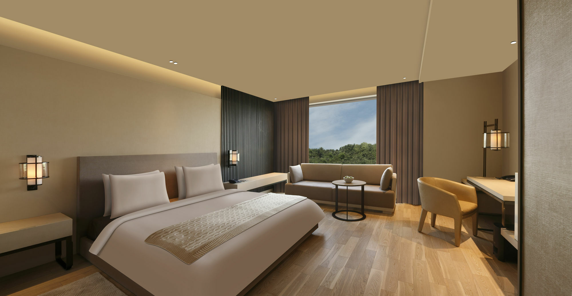Roseate House New Delhi Hotel Bagian luar foto Deluxe Room
